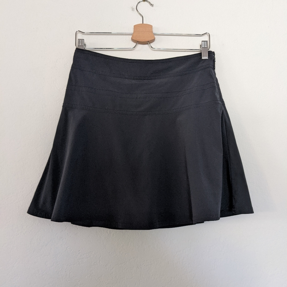 Athlete skort skirt shorts black athletic quick dry travel size 4